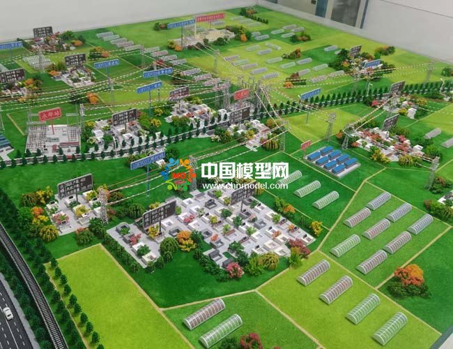 鄉村電網規劃沙盤模型
