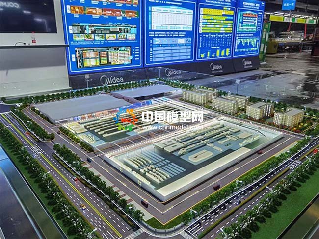 美的暖通總裝分廠沙盤(pán)模型