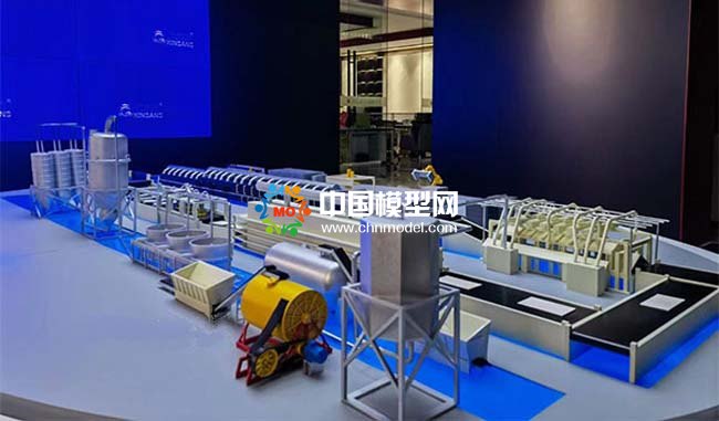 瓷磚生產線沙盤模型