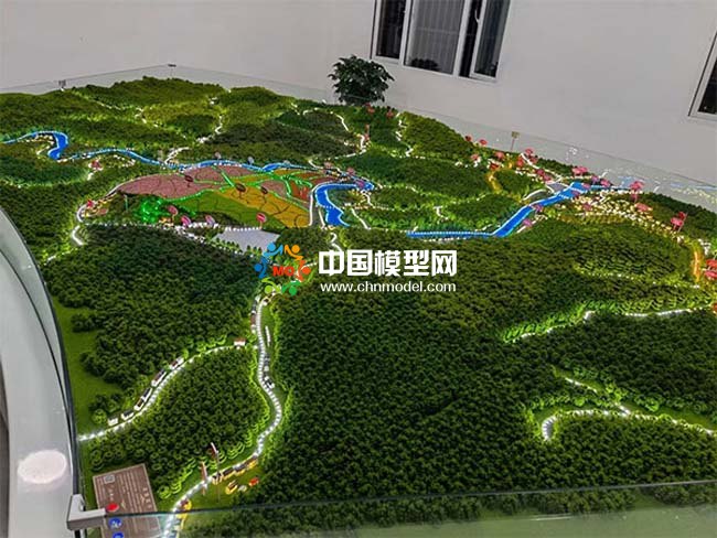 旅游景區地形規劃沙盤模型