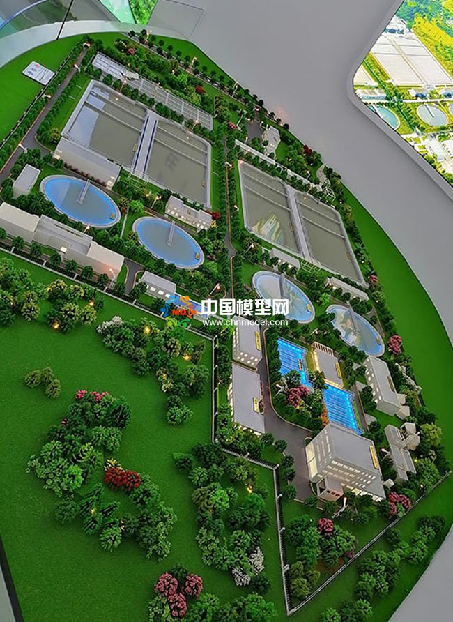 污水廠沙盤模型