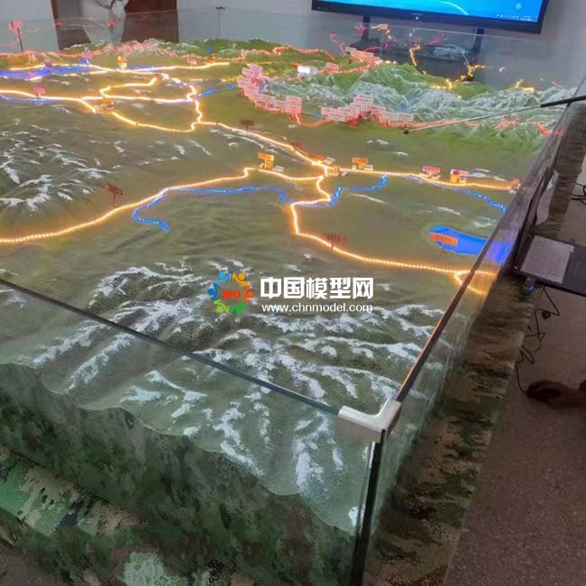 西藏軍區地形沙盤模型