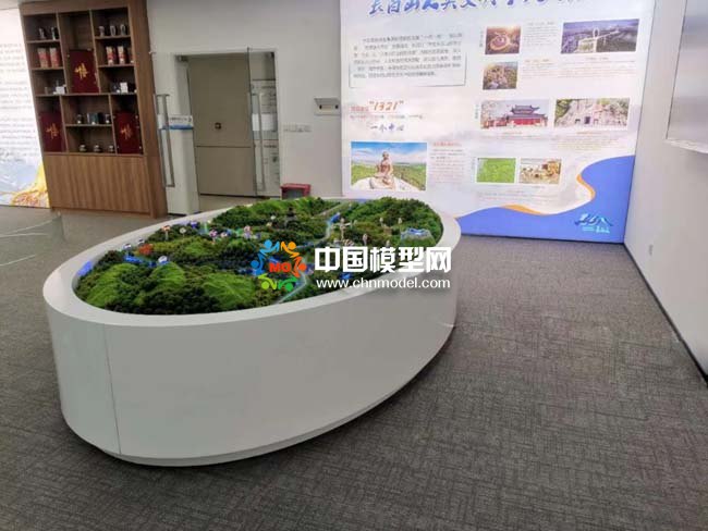 長白山景區沙盤模型