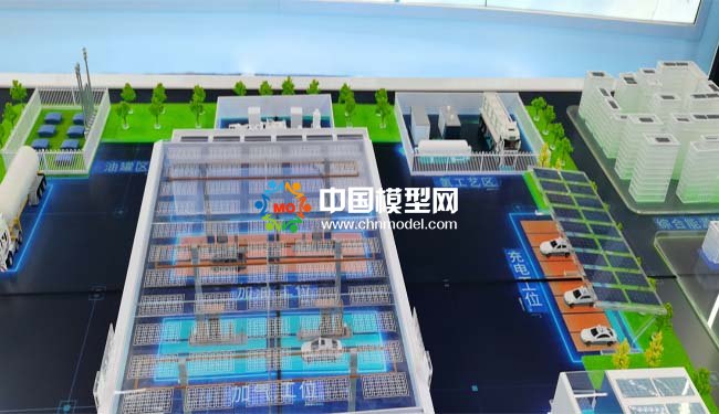 智慧綜合供能服務站沙盤模型