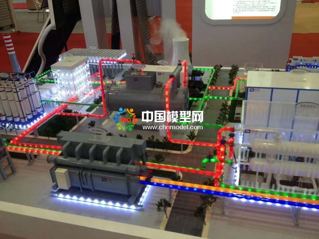 熱電冷節能循環系統沙盤模型