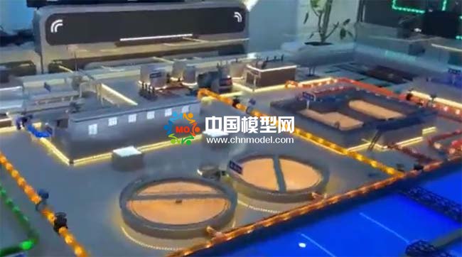 物聯網水廠工藝展示沙盤模型