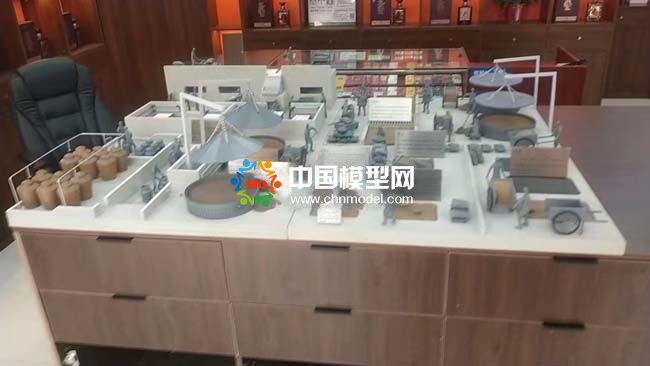 中國傳統白酒釀造工藝沙盤模型