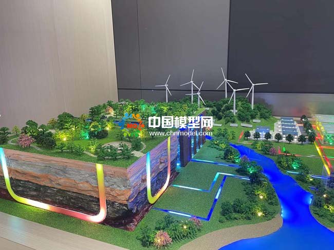 地熱能源站沙盤模型
