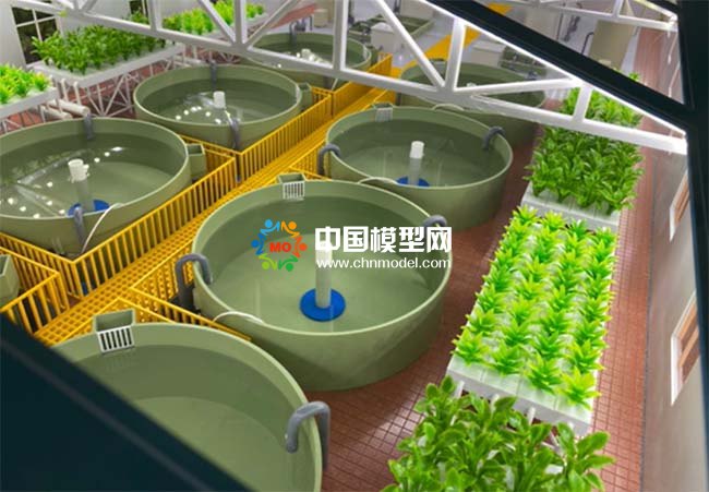 水產養殖海容保溫模塊沙盤模型