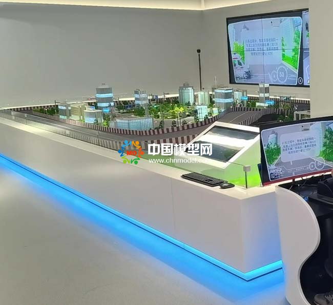 智慧交通模擬駕駛場景沙盤模型