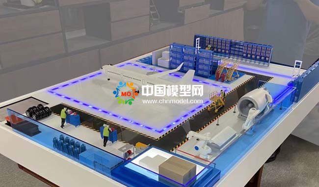 智慧機(jī)務(wù)檢修中臺沙盤模型