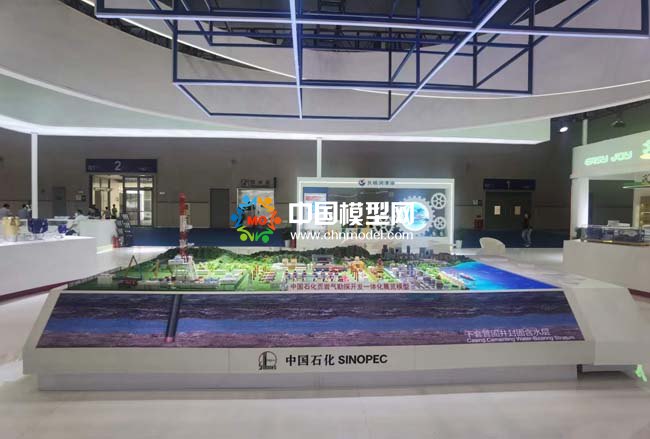 頁巖氣勘測開發沙盤模型