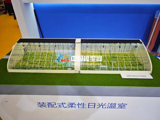 裝配式柔性日光溫室沙盤模型