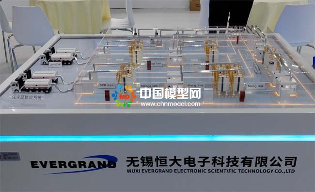 超高純化學品供應系統沙盤模型