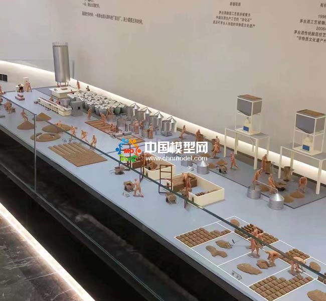 茅臺釀酒工藝流程沙盤模型