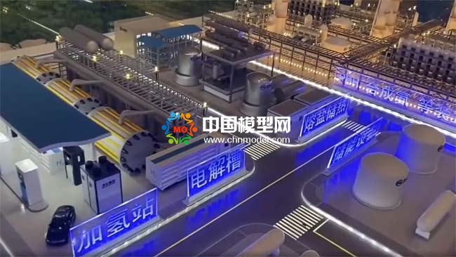 綠電儲能綠色化工耦合聯動沙盤模型