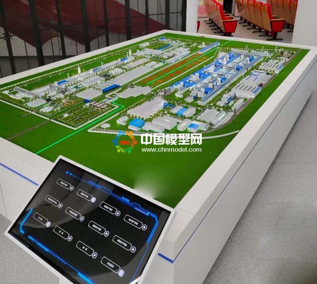 企業(yè)展廳多媒體互動(dòng)沙盤模型