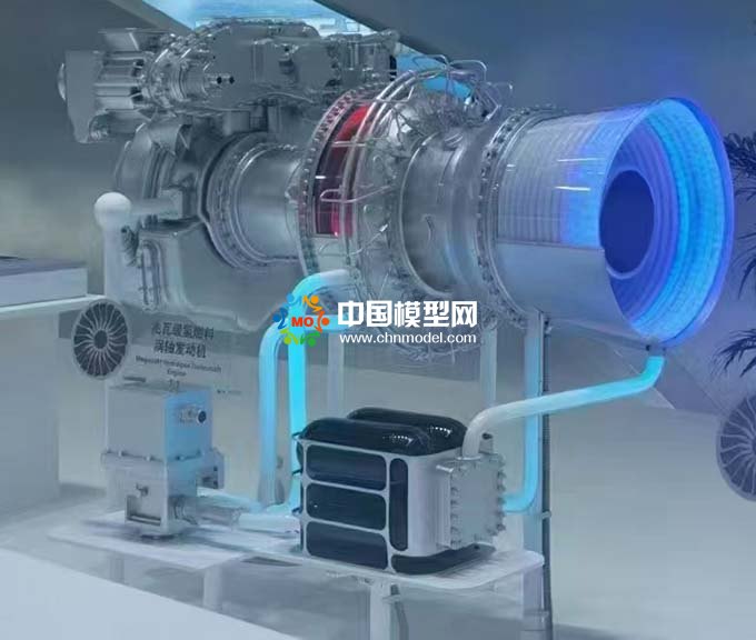 兆瓦級氫燃料渦軸發動機模型
