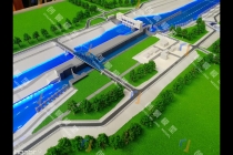 河道復(fù)航工程沙盤(pán)模型