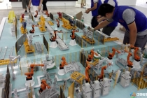 汽車產(chǎn)線沙盤模型?，奇瑞捷豹路虎總體模型?，寧波萬華展示模型