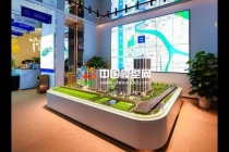 售樓部正常使用三類沙盤模型，建筑區域和戶型